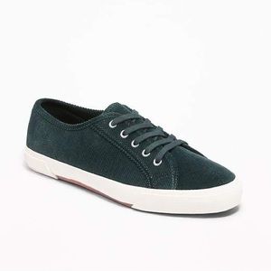 Old Navy Forest Green Corduroy Sneakers